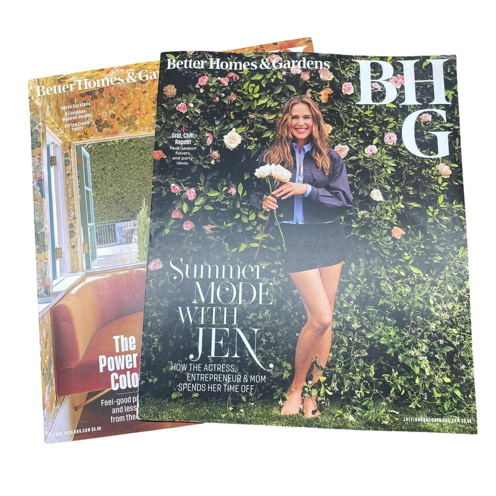 Better Homes & Gardens Magazine Bundle Lot of 2 June - Aug 2026 Decor Design